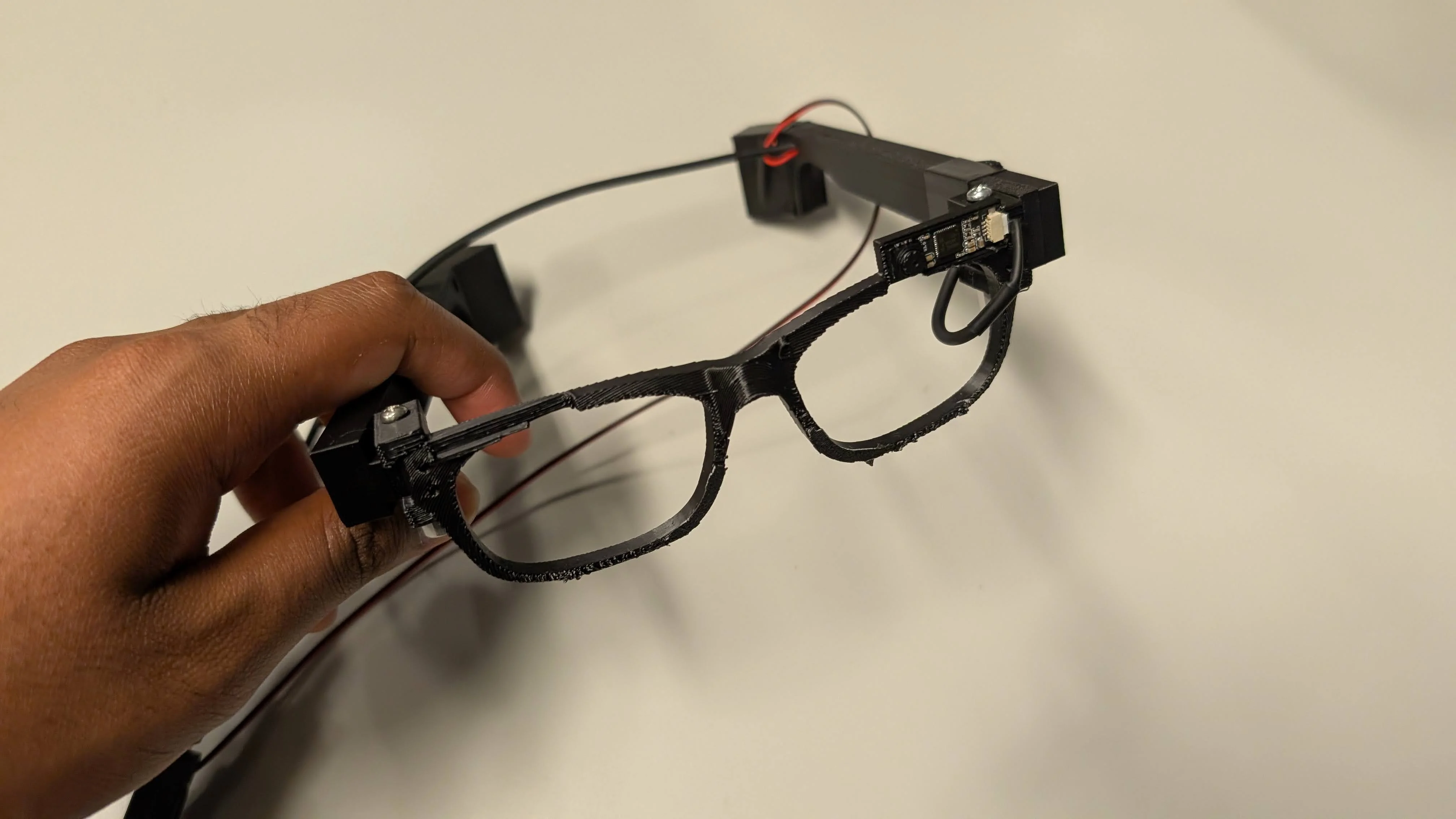 THIɅK Clear prototype glasses